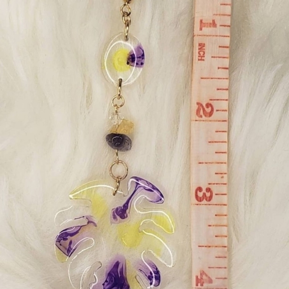 Handmade Resin earrings - Picture 2 of 3